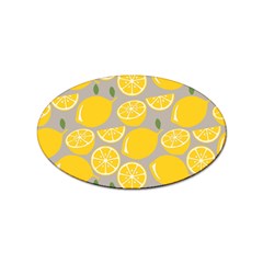 Lemon Background Lemon Wallpaper Sticker Oval (100 Pack) by Semog4