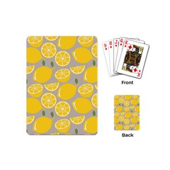 Lemon Background Lemon Wallpaper Playing Cards Single Design (mini) by Semog4