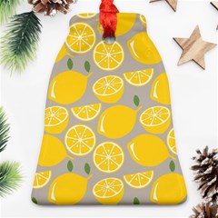 Lemon Background Lemon Wallpaper Ornament (bell)