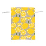 Lemon Background Lemon Wallpaper Lightweight Drawstring Pouch (S) Back