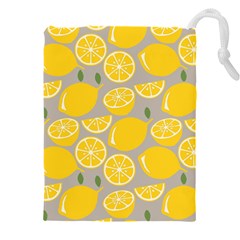 Lemon Background Lemon Wallpaper Drawstring Pouch (5xl) by Semog4