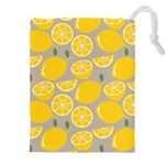 Lemon Background Lemon Wallpaper Drawstring Pouch (5XL) Front