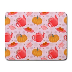 Pumpkin Tea Cup Pie Dessert Small Mousepad by Semog4