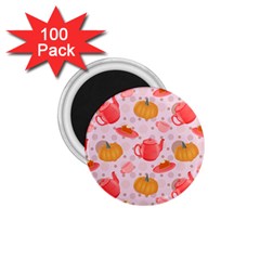 Pumpkin Tea Cup Pie Dessert 1 75  Magnets (100 Pack)  by Semog4