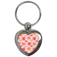 Pumpkin Tea Cup Pie Dessert Key Chain (heart) by Semog4