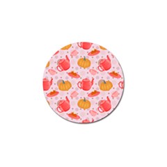 Pumpkin Tea Cup Pie Dessert Golf Ball Marker (4 Pack) by Semog4