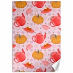 Pumpkin Tea Cup Pie Dessert Canvas 12  x 18  11.88 x17.36  Canvas - 1