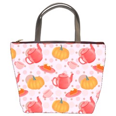 Pumpkin Tea Cup Pie Dessert Bucket Bag by Semog4