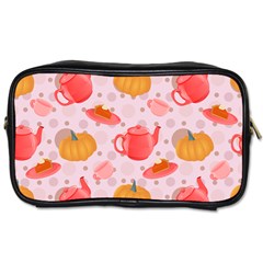 Pumpkin Tea Cup Pie Dessert Toiletries Bag (one Side) by Semog4