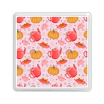 Pumpkin Tea Cup Pie Dessert Memory Card Reader (Square) Front