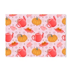 Pumpkin Tea Cup Pie Dessert Crystal Sticker (a4)