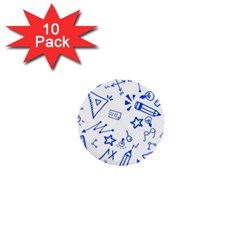 Background Pattern Graphic 1  Mini Buttons (10 Pack)  by Semog4