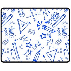 Background Pattern Graphic One Side Fleece Blanket (medium) by Semog4