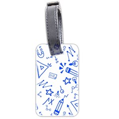 Background Pattern Graphic Luggage Tag (two Sides) by Semog4