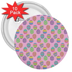 Egg Easter Eggs Pastel Digital Art 3  Buttons (10 Pack)  by Semog4