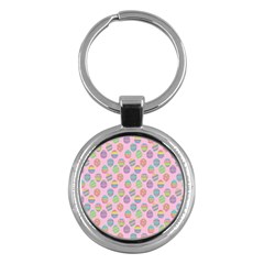 Egg Easter Eggs Pastel Digital Art Key Chain (round) by Semog4