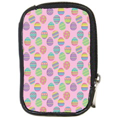 Egg Easter Eggs Pastel Digital Art Compact Camera Leather Case by Semog4