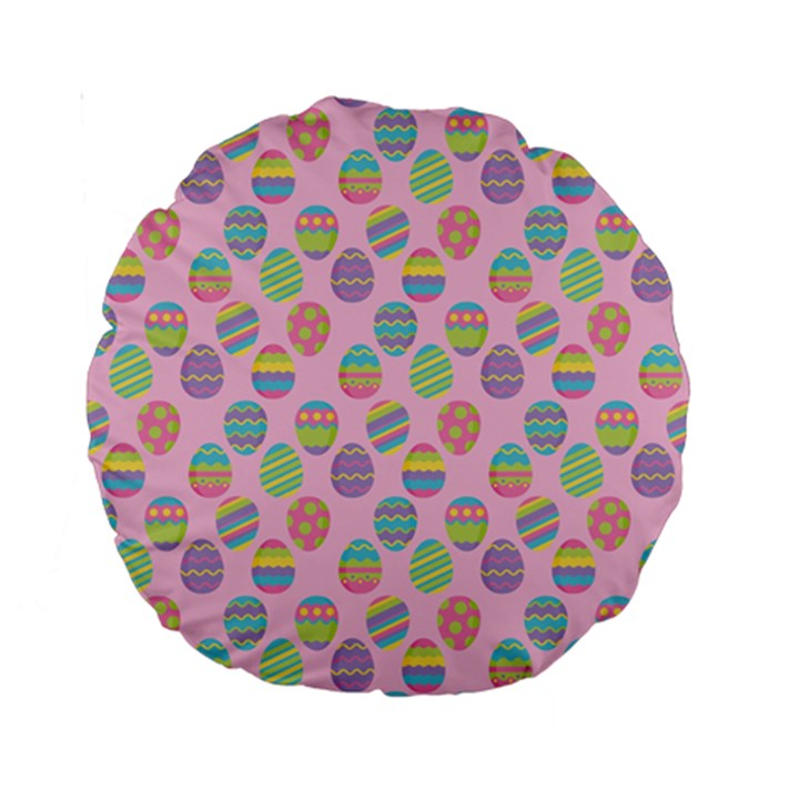 Egg Easter Eggs Pastel Digital Art Standard 15  Premium Round Cushions