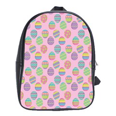 Egg Easter Eggs Pastel Digital Art School Bag (xl) by Semog4