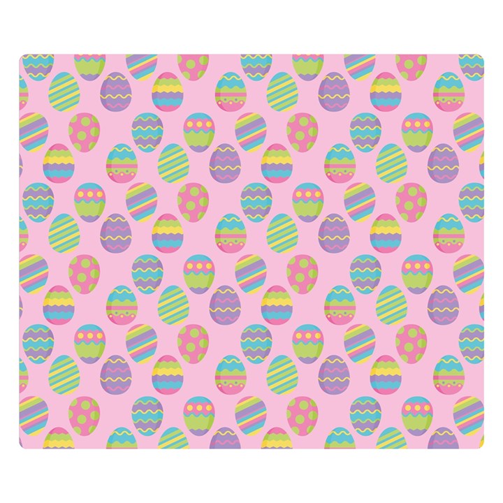 Egg Easter Eggs Pastel Digital Art Premium Plush Fleece Blanket (Small)