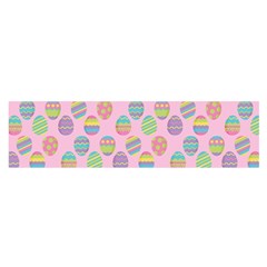 Egg Easter Eggs Pastel Digital Art Oblong Satin Scarf (16  X 60 ) by Semog4