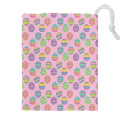 Egg Easter Eggs Pastel Digital Art Drawstring Pouch (4xl) by Semog4