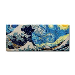 Starry Night Hokusai Vincent Van Gogh The Great Wave Off Kanagawa Hand Towel