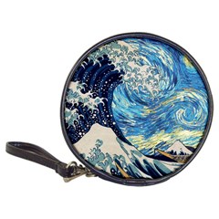 Starry Night Hokusai Vincent Van Gogh The Great Wave Off Kanagawa Classic 20-cd Wallets by Semog4