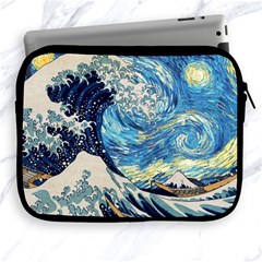 Starry Night Hokusai Vincent Van Gogh The Great Wave Off Kanagawa Apple Ipad 2/3/4 Zipper Cases by Semog4