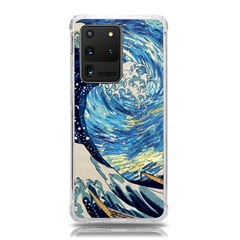 Starry Night Hokusai Vincent Van Gogh The Great Wave Off Kanagawa Samsung Galaxy S20 Ultra 6 9 Inch Tpu Uv Case by Semog4