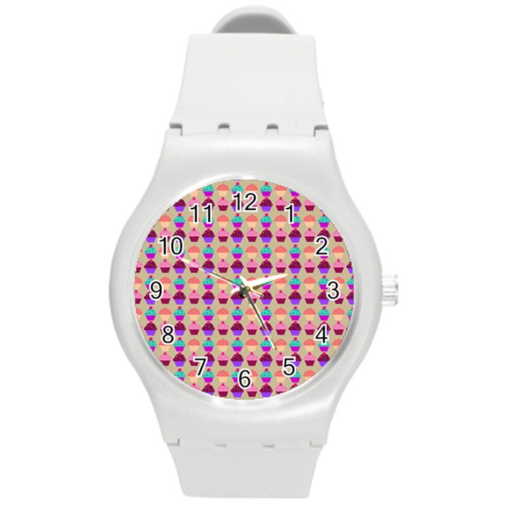 Pattern 208 Round Plastic Sport Watch (M)