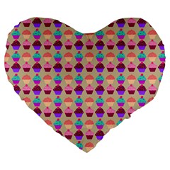 Pattern 208 Large 19  Premium Heart Shape Cushions by GardenOfOphir