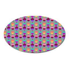 Pattern 209 Oval Magnet by GardenOfOphir