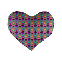 Pattern 209 Standard 16  Premium Heart Shape Cushions by GardenOfOphir