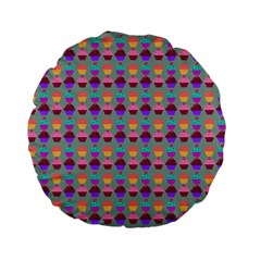 Pattern 209 Standard 15  Premium Flano Round Cushions by GardenOfOphir