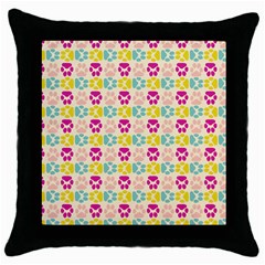 Pattern 214 Throw Pillow Case (black) by GardenOfOphir