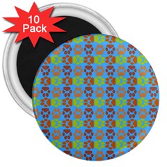 Pattern 213 3  Magnets (10 Pack)  by GardenOfOphir