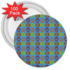 Pattern 213 3  Buttons (100 Pack)  by GardenOfOphir