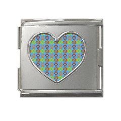 Pattern 213 Mega Link Heart Italian Charm (18mm) by GardenOfOphir