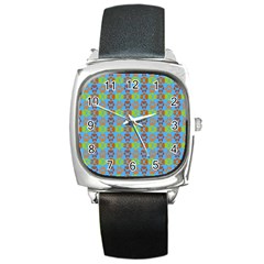 Pattern 213 Square Metal Watch by GardenOfOphir