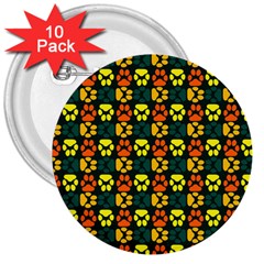 Pattern 215 3  Buttons (10 Pack)  by GardenOfOphir