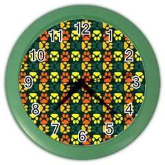 Pattern 215 Color Wall Clock by GardenOfOphir