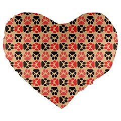 Pattern 216 Large 19  Premium Heart Shape Cushions by GardenOfOphir