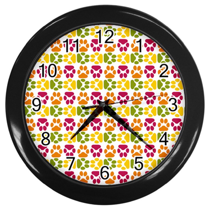 Pattern 219 Wall Clock (Black)