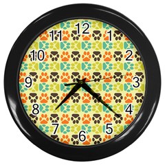 Pattern 220 Wall Clock (black) by GardenOfOphir