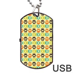 Pattern 220 Dog Tag Usb Flash (one Side) by GardenOfOphir