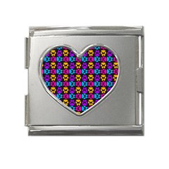 Pattern 221 Mega Link Heart Italian Charm (18mm) by GardenOfOphir