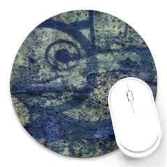 Elemental Beauty Abstract Print Round Mousepad by dflcprintsclothing