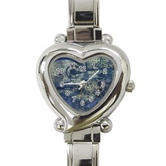 Elemental Beauty Abstract Print Heart Italian Charm Watch by dflcprintsclothing