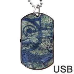 Elemental Beauty Abstract Print Dog Tag Usb Flash (two Sides) by dflcprintsclothing